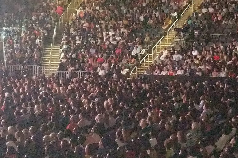 A sold out crowd attended Michelle Obama book tour event in Atlanta GA Saturday night. A sold out crowd attended Michelle Obama book tour event in Atlanta GA Saturday night.