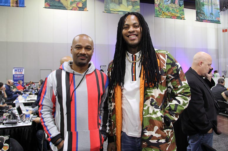 V-103's Big Tigger interviews Waka Flocka Flame during Super Bowl Experience in Atlanta. V-103's Big Tigger interviews Waka Flocka Flame during Super Bowl Experience in Atlanta.