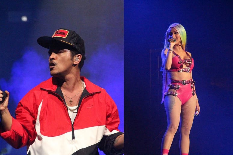 Bruno Mars and Cardi B perform at the Bud Light Super Bowl Music Fest in Atlanta on Saturday, February 2, 2019 Bruno Mars and Cardi B perform at the Bud Light Super Bowl Music Fest in Atlanta on Saturday, February 2, 2019
