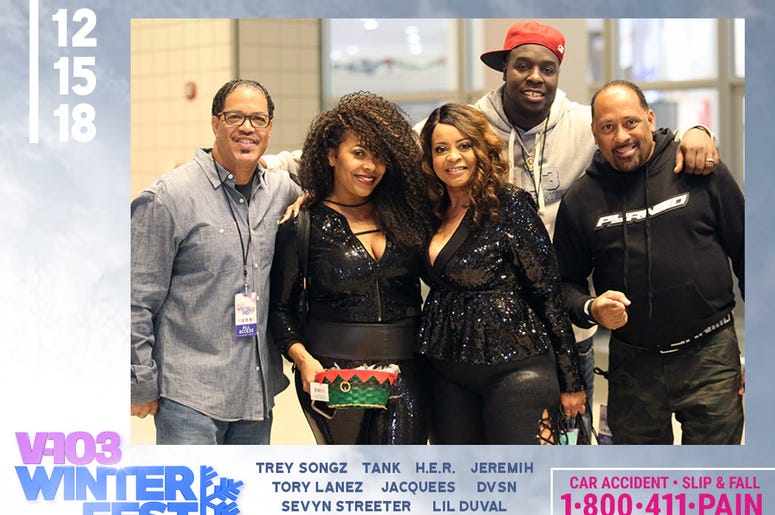 V-103 jocks at #V103Winterfest in Atlanta on December 15, 2018 V-103 jocks at #V103Winterfest in Atlanta on December 15, 2018