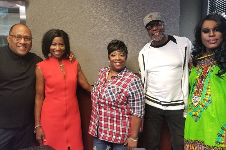 Pastor Dennis and author Lydia Meredith visit V-103's Frank and Wanda In The Morning Pastor Dennis and author Lydia Meredith visit V-103's Frank and Wanda In The Morning
