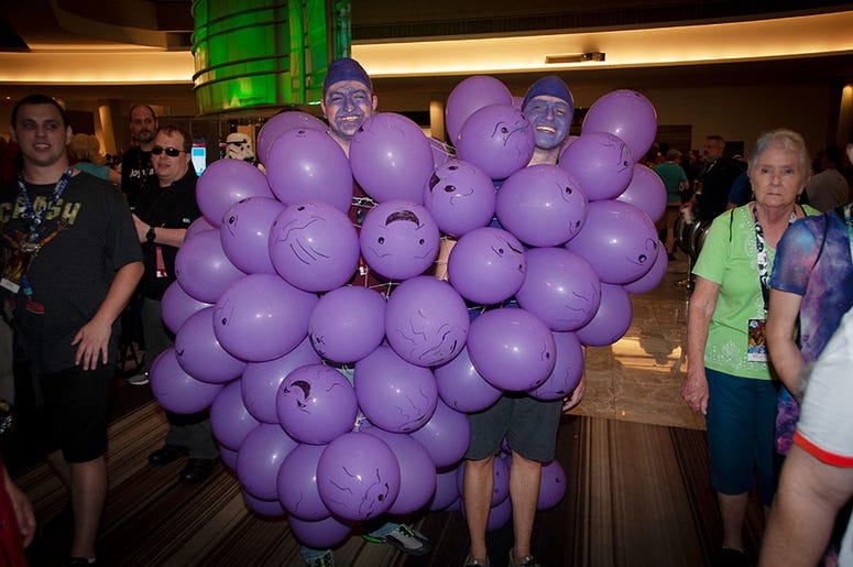 Dragon Con attendees together as grapes Dragon Con attendees together as grapes