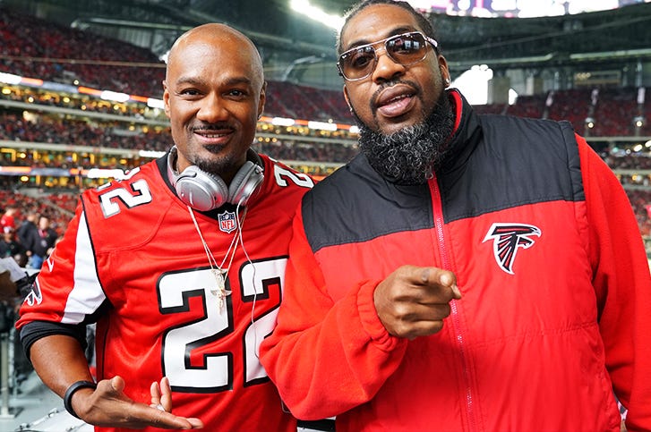 Big Tigger At The Falcons VS Cardinals Game December 16th 2018 Big Tigger And Pastor Troy At The Falcons VS Cardinals Game December 16th 2018