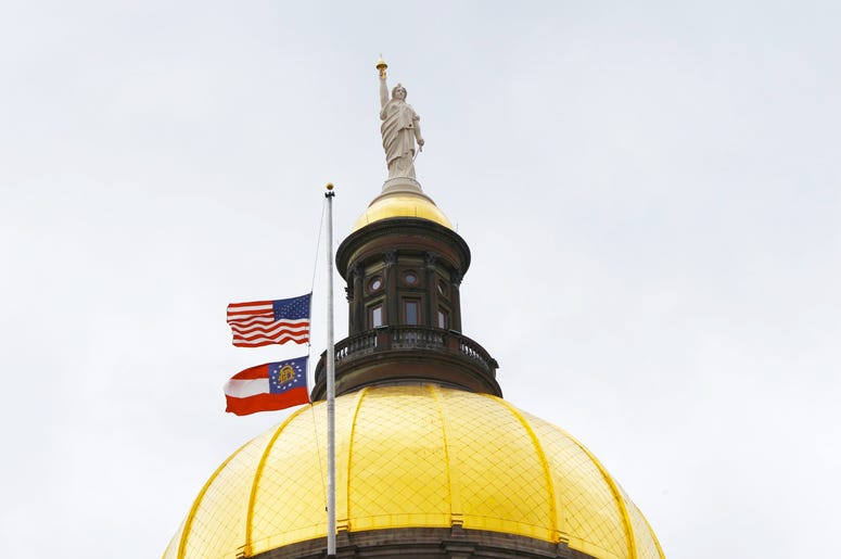 Flags were ordered flown at half staff as former State Senator Leroy Johnson is remembered in Georgia Flags were ordered flown at half staff as former State Senator Leroy Johnson is remembered in Georgia