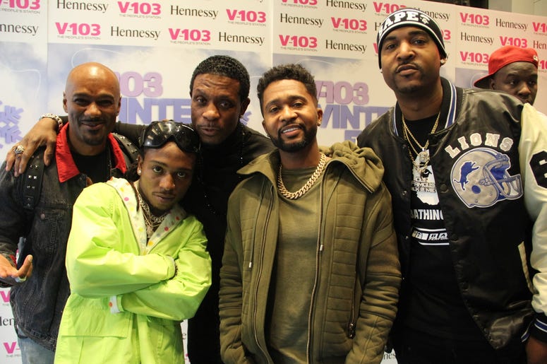 Big Tigger, Jacquees, Keith Sweat, Zaytoven and DJ Infamous at the 2018 #V103Winterfest in Atlanta Big Tigger, Jacquees, Keith Sweat, Zaytoven and DJ Infamous at the 2018 #V103Winterfest in Atlanta