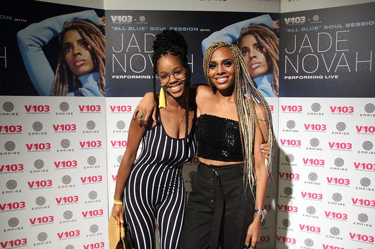 Jade Novah meets fans at V-103's August 2018 Soul Session in Atlanta Jade Novah meets fans at V-103's August 2018 Soul Session in Atlanta