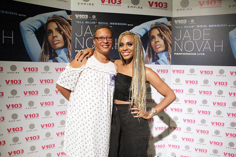 Jade Novah meets fans at V-103's August 2018 Soul Session in Atlanta Jade Novah meets fans at V-103's August 2018 Soul Session in Atlanta