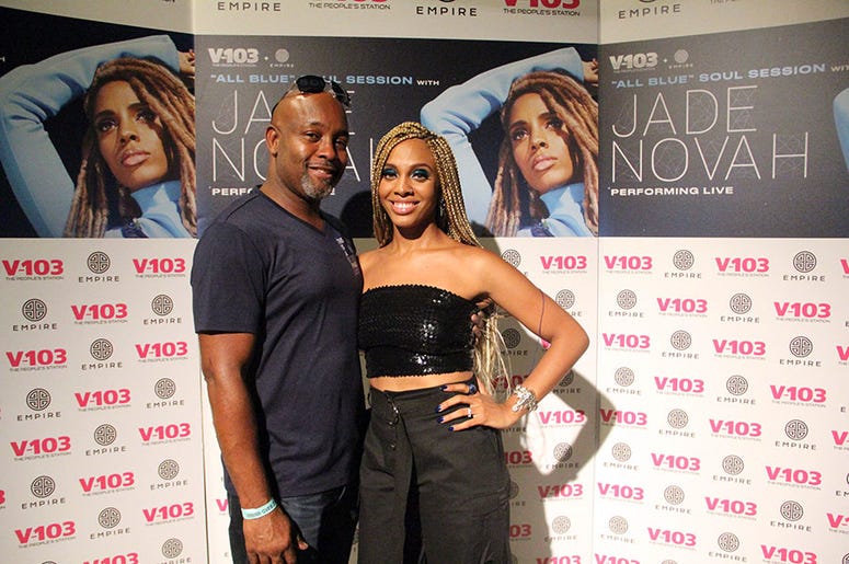 Jade Novah meets fans at V-103's August 2018 Soul Session in Atlanta Jade Novah meets fans at V-103's August 2018 Soul Session in Atlanta