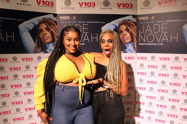Jade Novah meets fans at V-103's August 2018 Soul Session in Atlanta Jade Novah meets fans at V-103's August 2018 Soul Session in Atlanta