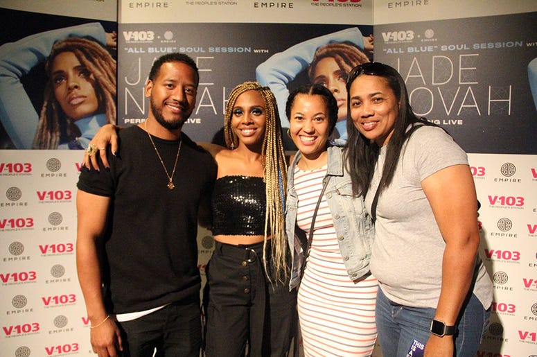Jade Novah meets fans at V-103's August 2018 Soul Session in Atlanta Jade Novah meets fans at V-103's August 2018 Soul Session in Atlanta