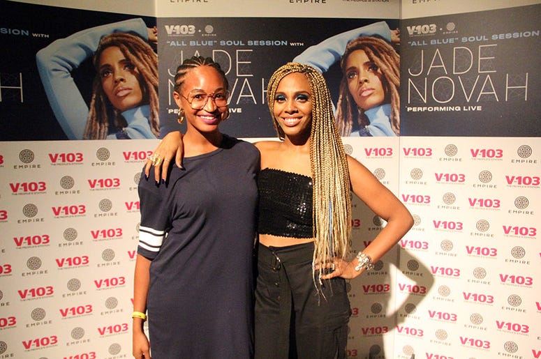 Jade Novah meets fans at V-103's August 2018 Soul Session in Atlanta Jade Novah meets fans at V-103's August 2018 Soul Session in Atlanta