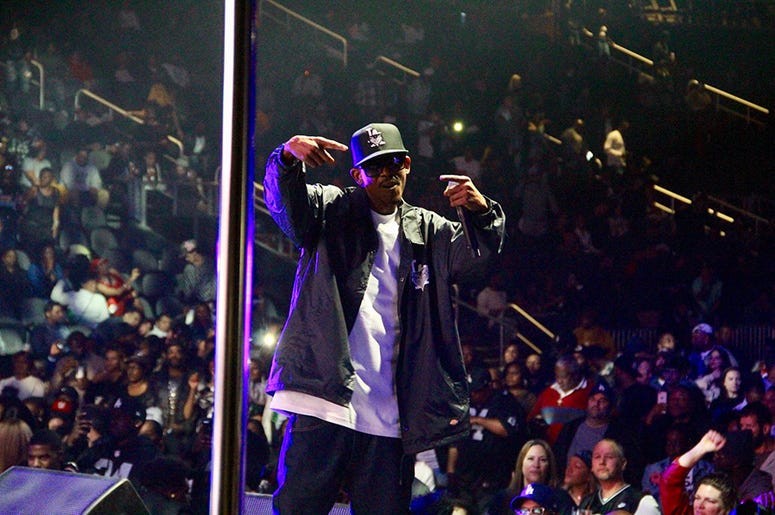 Tha Dogg Pound perform at Atlanta's State Farm Arena during the Puff Puff Pass Tour Tha Dogg Pound perform at Atlanta's State Farm Arena during the Puff Puff Pass Tour