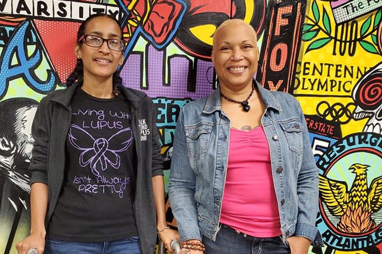 Adrienne Allende (l) and Joelle May are among Atlantans living with Lupus Adrienne Allende (l) and Joelle May are among Atlantans living with Lupus