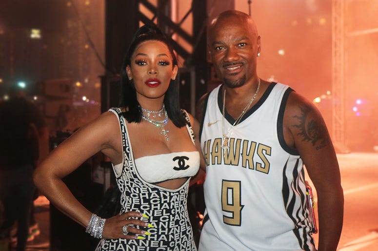 Big Tigger & Keyshia Kaoir Davis Backstage At One Music Fest Big Tigger & Keyshia Kaoir Davis Backstage At One Music Fest