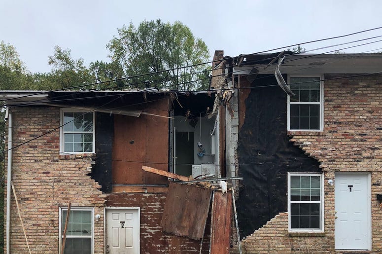 A plane crash left damage to a townhome in DeKalb County A plane crash left damage to a townhome in DeKalb County