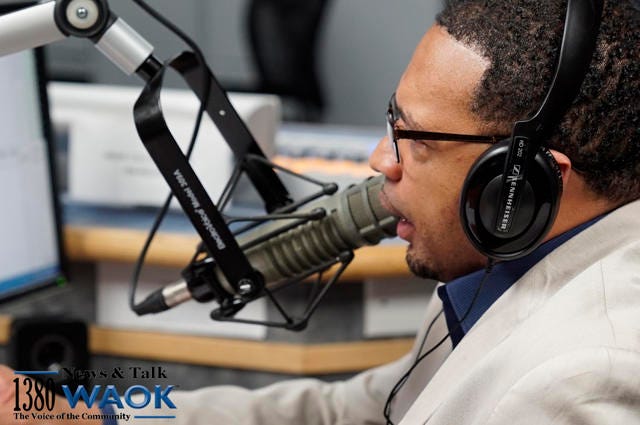 Rashad Richey in the WAOK studios Rashad Richey in the WAOK studios
