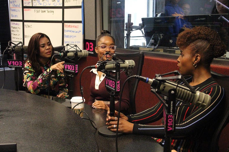 The cast and director of "Little," including Regina Hall, Marsai Martin and Issa Rae visit V-103's The Morning Culture with Frank Ski, Jade Novah & JR The cast and director of "Little," including Regina Hall, Marsai Martin and Issa Rae visit V-103's The Morning Culture with Frank Ski, Jade Novah & JR