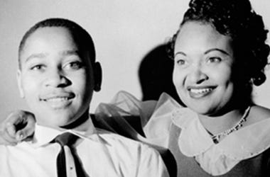 Emmett Till is shown with mother Mamie Till before his ill-fated trip to Mississippi where he was lynched by two white men. Emmett Till is shown with mother Mamie Till before his ill-fated trip to Mississippi where he was lynched by two white men.