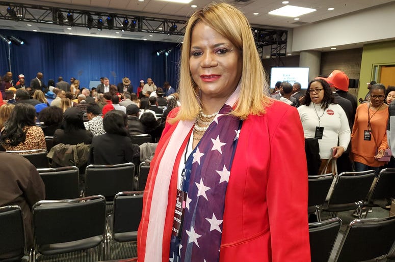 Paulette Smith said she attended Friday to celebrate Trump for all the great things he's done for the country Paulette Smith said she attended Friday to celebrate Trump for all the great things he's done for the country