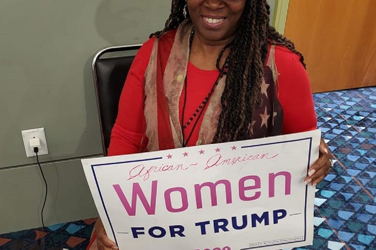 City of South Fulton resident Angel Payne is among Trump supporters who attended his Black Voices for Trump kickoff Friday in Atlanta City of South Fulton resident Angel Payne is among Trump supporters who attended his Black Voices for Trump kickoff Friday in Atlanta
