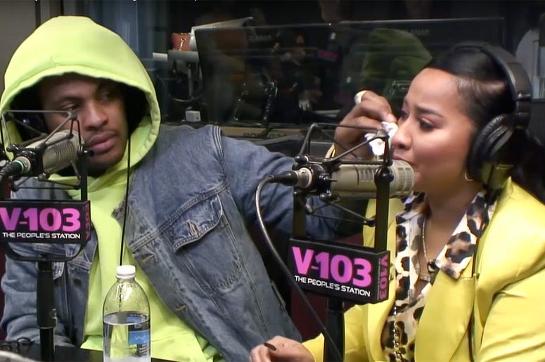 Waka Flocka and Tammy Rivera visit Frank Ski and Monie Love on V-103 Waka Flocka and Tammy Rivera visit Frank Ski and Monie Love on V-103