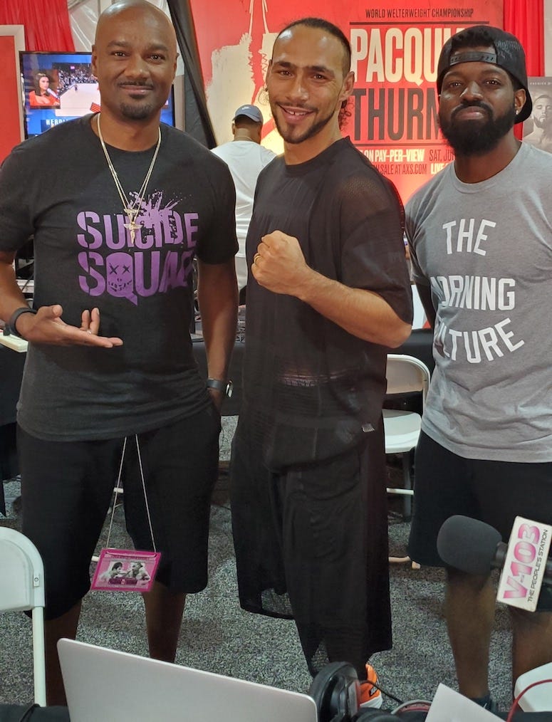 Keith Thurman Big Tigger and JR Keith Thurman Big Tigger and JR