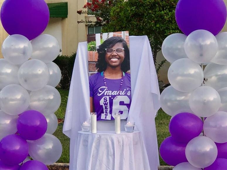 A vigil was held on August 21 for Imani Bell who died after school conditioning drills in Jonesboro A vigil was held on August 21 for Imani Bell who died after school conditioning drills in Jonesboro