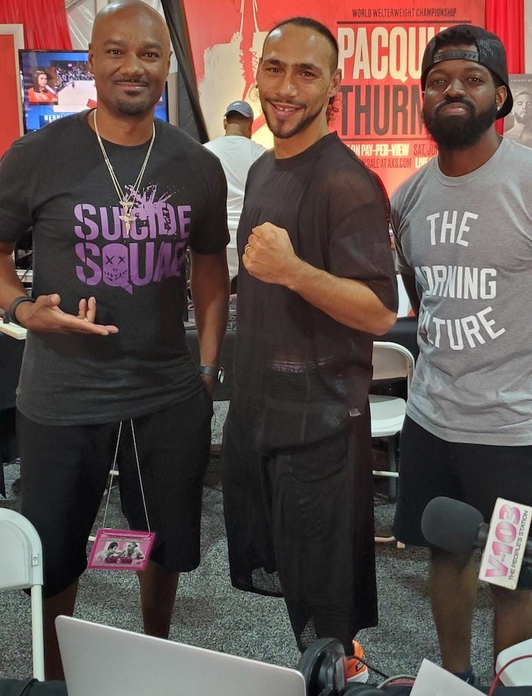 Keith Thurman Big Tigger and JR Keith Thurman Big Tigger and JR