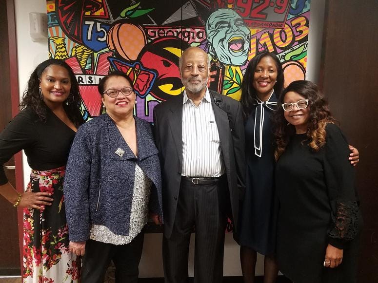 NBCC members (l-r) Atlanta business owner Ronni McBride, founders Kay DeBow and Harry Alford, Fulton County Commissioner Natalie Hall, and Maria Boynton NBCC members (l-r) Atlanta business owner Ronni McBride, founders Kay DeBow and Harry Alford, Fulton County Commissioner Natalie Hall, and Maria Boynton