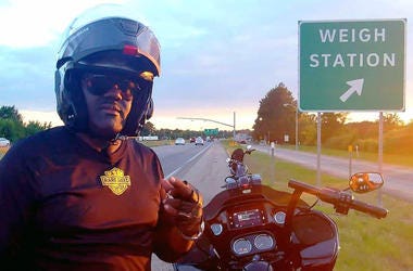 Greg Street outside a weigh station on his way to the 2019 BET Awards Greg Street outside a weigh station on his way to the 2019 BET Awards