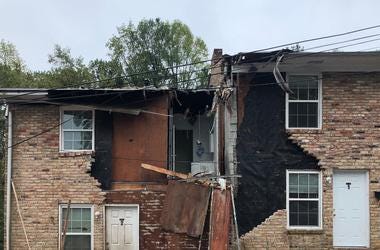A plane crash left damage to a townhome in DeKalb County A plane crash left damage to a townhome in DeKalb County