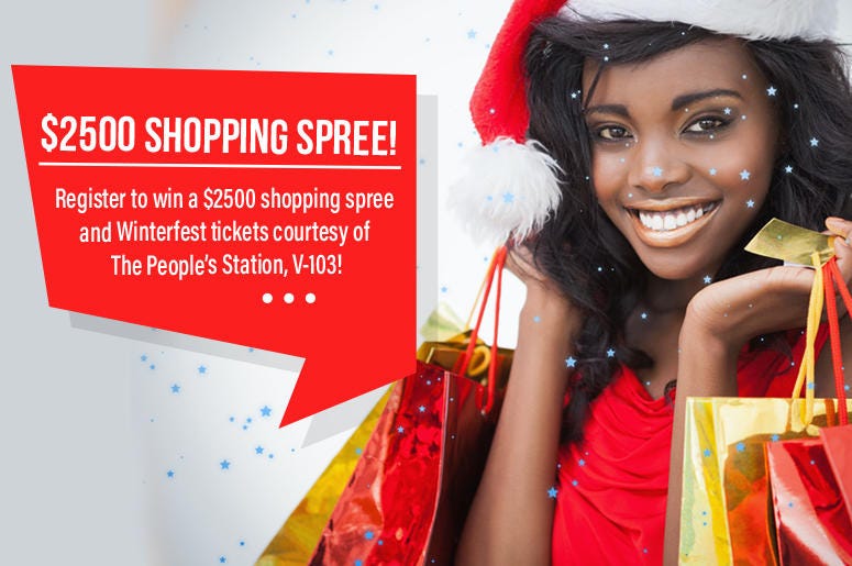 win a $2500 shopping spree!