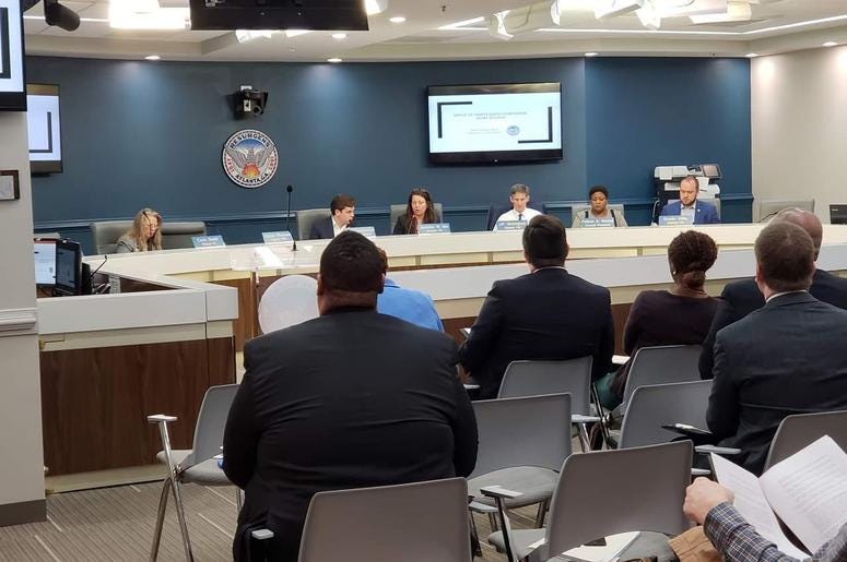Atlanta City Council members during a February Work Session on Compliance Office Atlanta City Council members during a February Work Session on Compliance Office