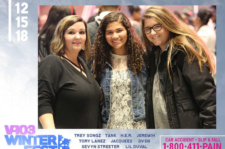 A family attends #V103Winterfest in Atlanta on December 15, 2018 A family attends #V103Winterfest in Atlanta on December 15, 2018
