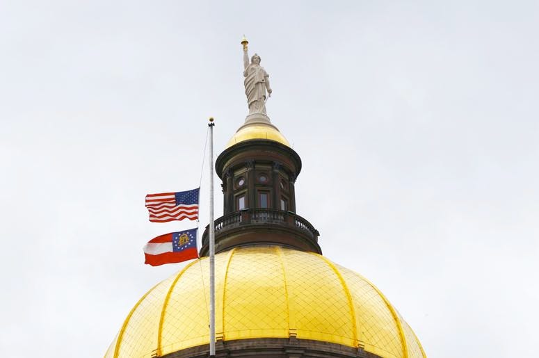 Flags were ordered flown at half staff as former State Senator Leroy Johnson is remembered in Georgia Flags were ordered flown at half staff as former State Senator Leroy Johnson is remembered in Georgia
