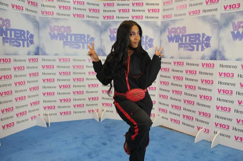 Sevyn Streeter backstage at V-103 Winterfest 2018 Sevyn Streeter backstage at V-103 Winterfest 2018