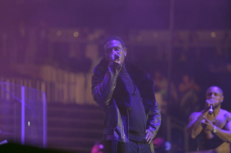 Tank and Keith Sweat performing at V-103 Winterfest 2018 Tank and Keith Sweat performing at V-103 Winterfest 2018