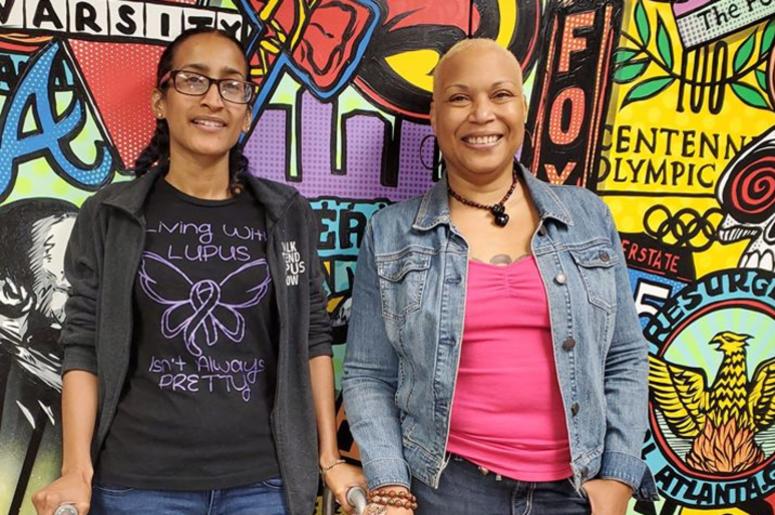 Adrienne Allende (l) and Joelle May are among Atlantans living with Lupus Adrienne Allende (l) and Joelle May are among Atlantans living with Lupus