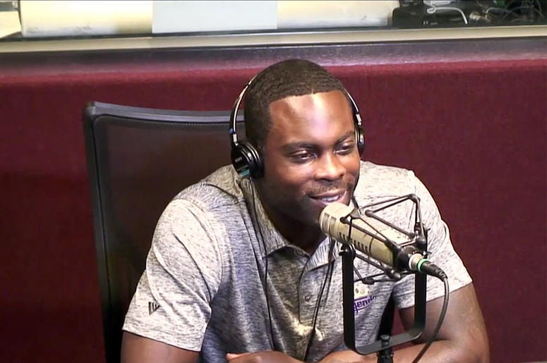 Michael Vick visits V-103 September 2018 Michael Vick visits V-103 September 2018