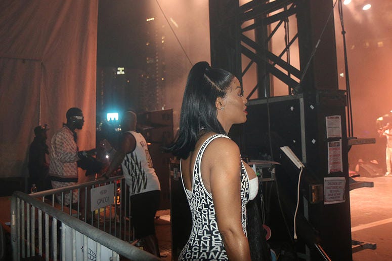 Big Tigger & Keyshia Kaoir Davis Backstage At One Music Fest Big Tigger & Keyshia Kaoir Davis Backstage At One Music Fest