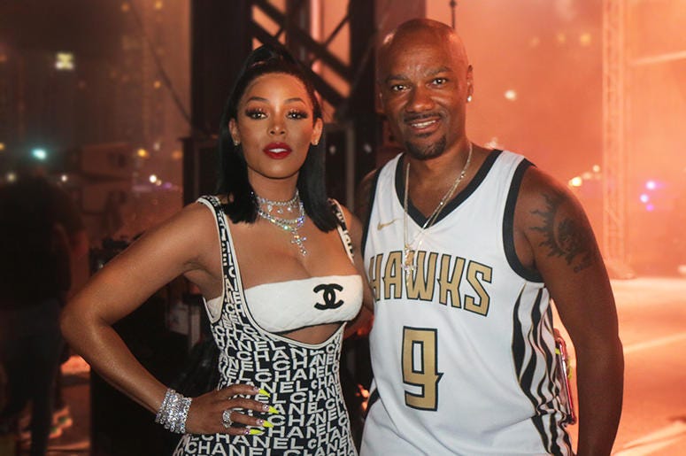 Big Tigger & Keyshia Kaoir Davis Backstage At One Music Fest Big Tigger & Keyshia Kaoir Davis Backstage At One Music Fest