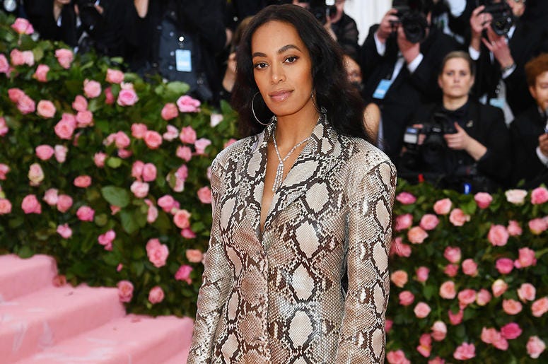 Solange attends the 2019 Met Gala. Solange attends the 2019 Met Gala.