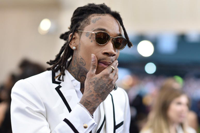 Wiz Khalifa Wiz Khalifa arriving at The Metropolitan Museum of Art Costume Institute Benefit celebrating the opening of Rei Kawakubo / Comme des Garcons : Art of the In-Between held at The Metropolitan Museum of Art in New York, NY, on May 1, 2017.