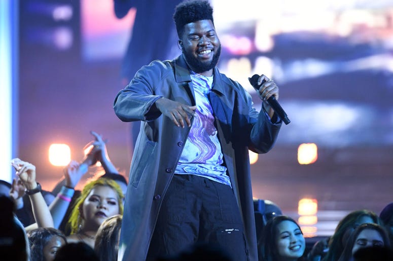 Khalid performs onstage during the 2019 Billboard Music Awards at MGM Grand Garden Arena on May 01, 2019 in Las Vegas, Nevada Khalid performs onstage during the 2019 Billboard Music Awards at MGM Grand Garden Arena on May 01, 2019 in Las Vegas, Nevada