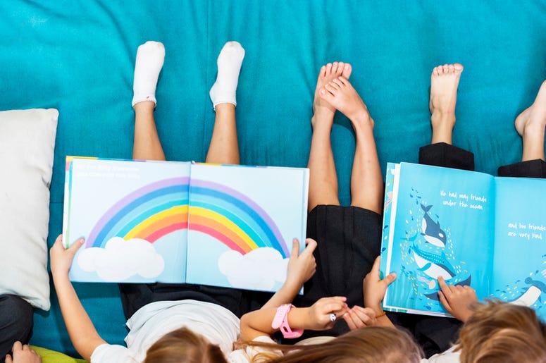 Kids reading Kids reading