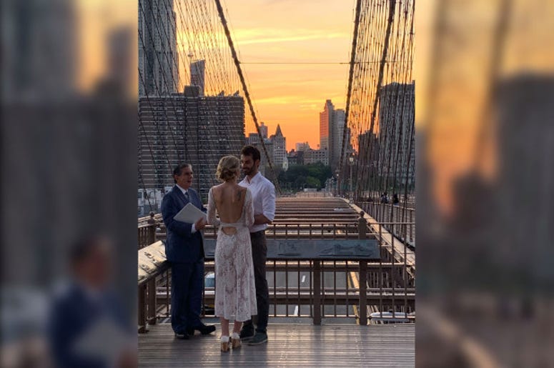 Nevona Friedman Wedding Brooklyn Bridge