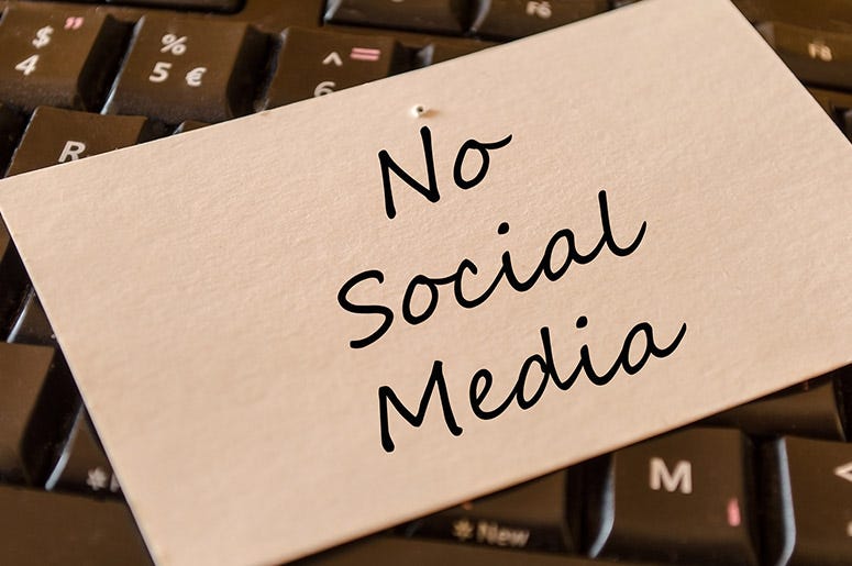 No Social Media No Social Media