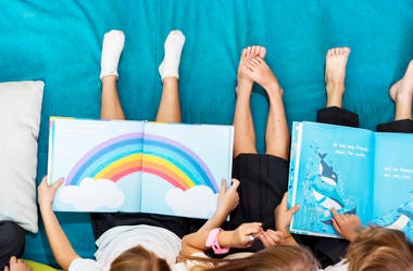 Kids reading Kids reading