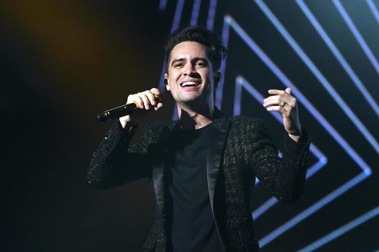 Brendon Urie of Panic! at the Disco performs at BB&T Center Brendon Urie of Panic! at the Disco performs at BB&T Center
