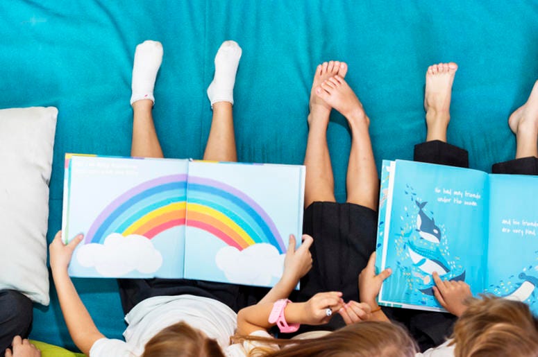 Kids reading Kids reading
